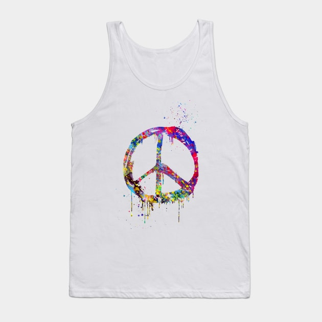 Peace Sign Tank Top by erzebeth